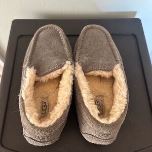 UGG Charcoal Suede Moccasins
